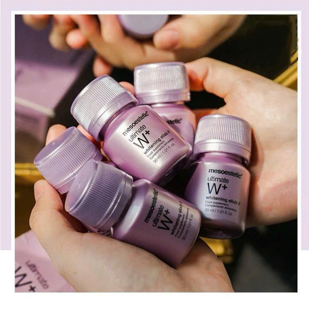 Nước uống trắng da Mesoestetic Ultimate W+ Whitening Elixir
