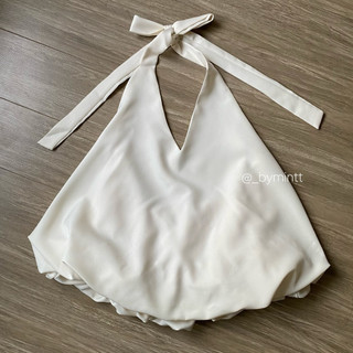 Onion Top | Áo cổ yếm hở lưng dáng bí phong cách nhẹ nhàng, nữ tính | Bymintt