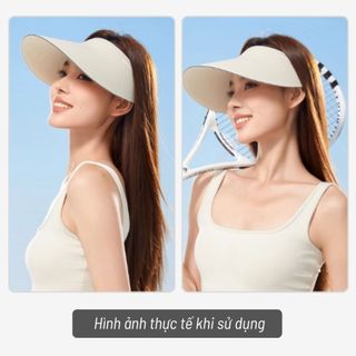 Mũ chống nắng Unicare, mũ chống tia UV nửa đầu, mũ vành rộng, phong cách trẻ trung cho nam và nữ