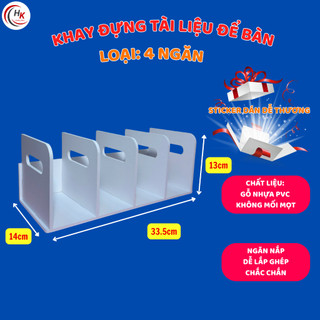 (Mã 3) Kệ Khay Đựng Sách Vở, Kệ Đựng Tài Liệu Để Bàn 2-3-4 Giá Đựng Sách Vở Để Bàn Học Cao Cấp