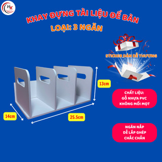 (Mã 3) Kệ Khay Đựng Sách Vở, Kệ Đựng Tài Liệu Để Bàn 2-3-4 Giá Đựng Sách Vở Để Bàn Học Cao Cấp