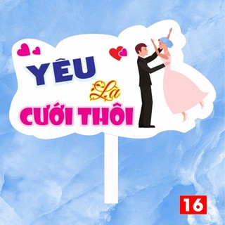 [Mua 10 Tặng 1] Hashtag cầm tay đám cưới, hashtag chụp ảnh cưới - Tặng kèm tay cầm - Giá rẻ tại xưởng