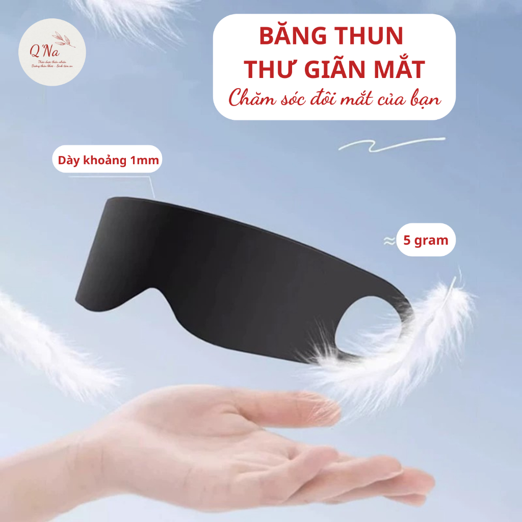 Băng thun thư giãn mắt mặt nạ mắt sleep mast chống ánh sáng, giúp dễ ngủ, thư giãn mắt