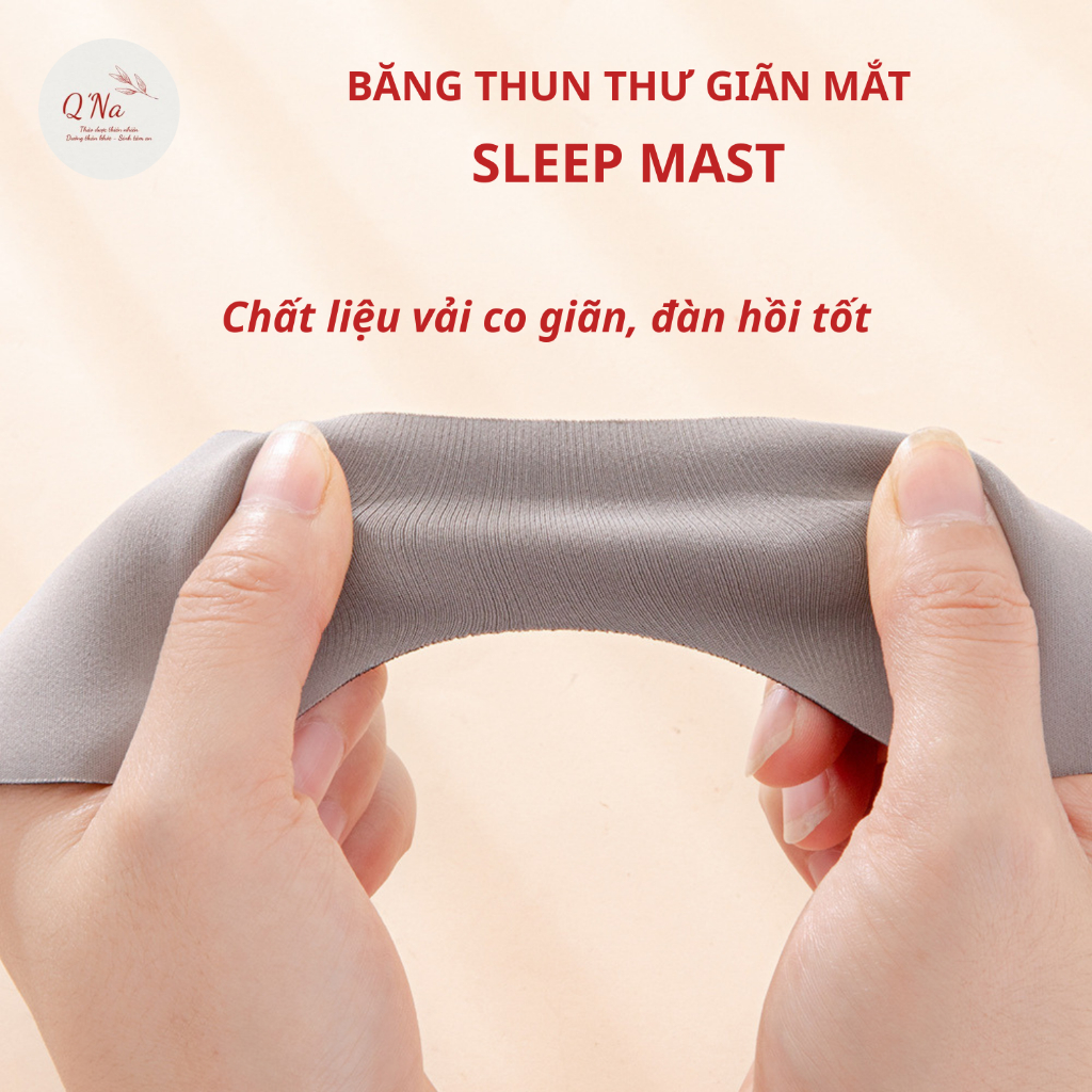 Băng thun thư giãn mắt mặt nạ mắt sleep mast chống ánh sáng, giúp dễ ngủ, thư giãn mắt