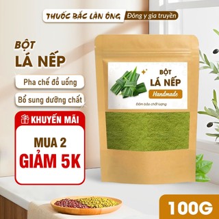 Bột lá nếp sấy lạnh nguyên chất 100g (Bột lá dứa,lá thơm)