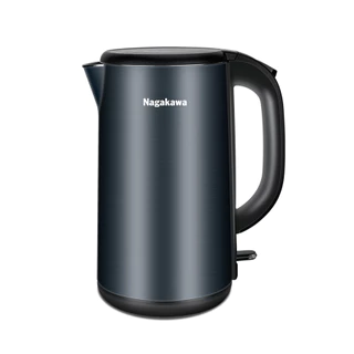 Ấm siêu tốc 1.8L chính hãng Nagakawa NAG0320, công suất 1800W, vỏ 2 lớp inox giữ nhiệt, chính hãng
