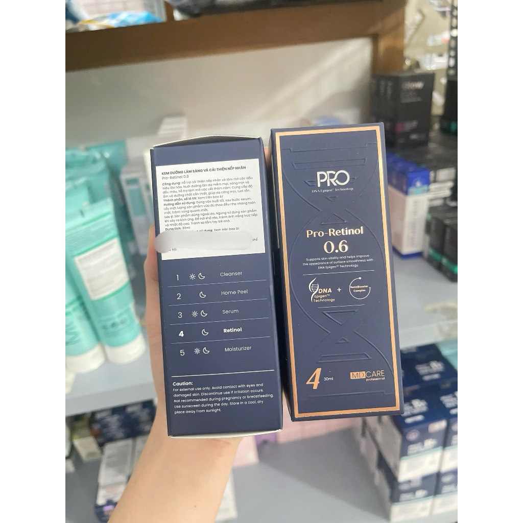 [HÀNG CTY] Kem dưỡng Trẻ Hóa Da, Dưỡng Sáng Da MD CARE Pro-Retinol 0.6/ Pro-Retinol 1.0 30ml