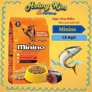 [Bao xá 7,5kg] Hạt mèo Minino Tuna cá ngừ 7,5kg - [Bao xá 8kg] Minino Yum hải sản. Mèo mọi lưới tuổi