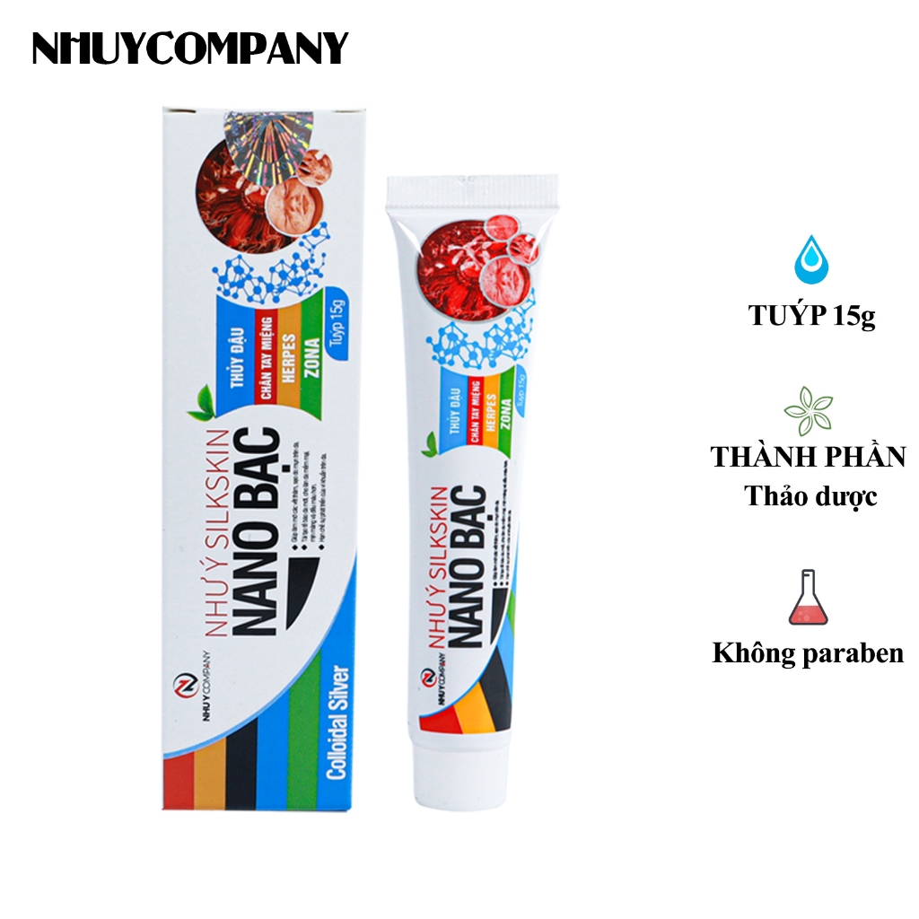 Kem bôi Như Ý Silkskin Nano bạc (Hộp 1 Tuýp 15gr)