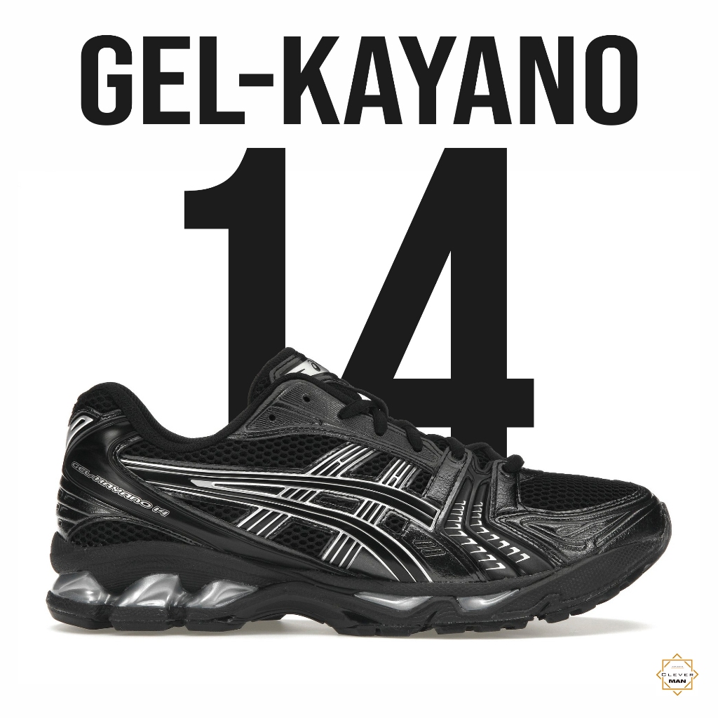 Giày Thể Thao Gel Kayano 14 "Black Pure Silver" Màu Đen Vạch Bạc Cho Cả Nam và Nữ Clever Man Store