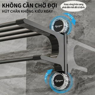 ZiInLife Giá Treo Khăn Phòng Tắm Không Cần Khoan - Hút Chân Không Chắc Chắn, Có Thể Xoay Linh Hoạt