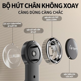 ZiInLife Giá Treo Khăn Phòng Tắm Không Cần Khoan - Hút Chân Không Chắc Chắn, Có Thể Xoay Linh Hoạt