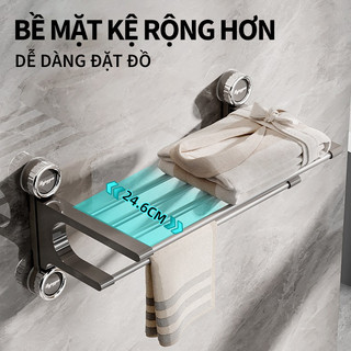 ZiInLife Giá Treo Khăn Phòng Tắm Không Cần Khoan - Hút Chân Không Chắc Chắn, Có Thể Xoay Linh Hoạt
