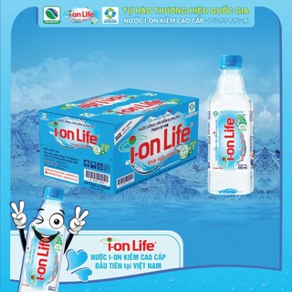 Thùng 24 Chai Nước Uống ION Kiềm Đóng Chai ION Life 330ml - Khỏe ruột Mát gan Hỗ trợ tiêu hoá, Trung hoà axit dư thừa