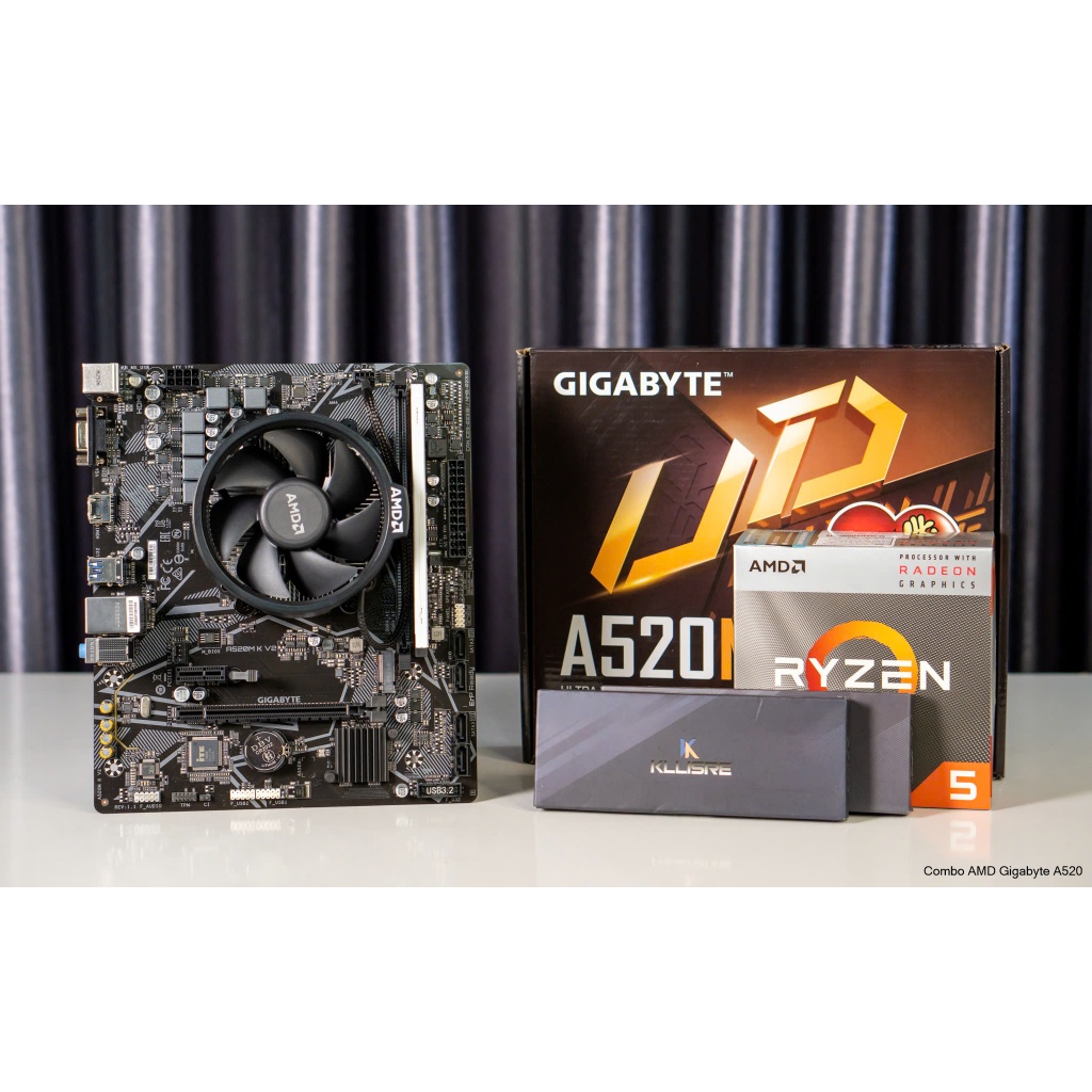 Combo AMD A520 + Ryzen 3 / Ryzen 5 / Ryzen 7 + Ram 8GB + Tản nhiệt New ...