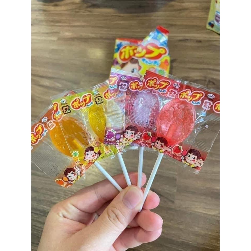 Kẹo mút trái cây chống sâu răng Pop candy, Anpanman, Yumearth, IQ DHA cho bé 12M+ nội địa Nhật Bản