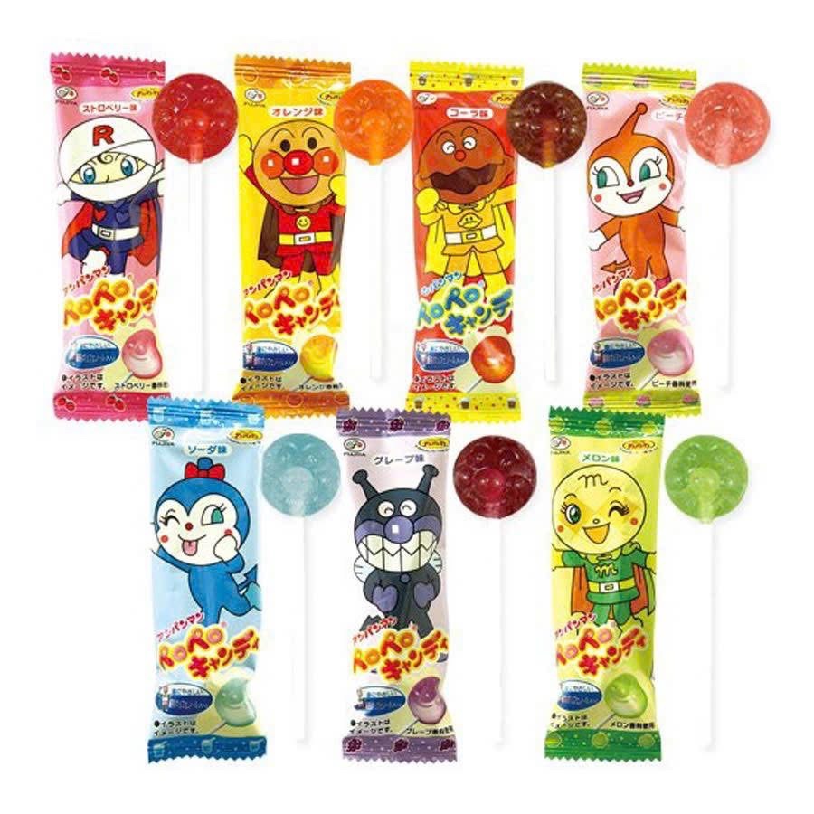 Kẹo mút trái cây chống sâu răng Pop candy, Anpanman, Yumearth, IQ DHA cho bé 12M+ nội địa Nhật Bản