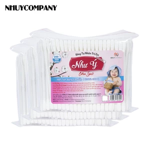 Combo 3 bịch tăm bông trẻ em Như Ý 100% cotton - Bịch 200 cây