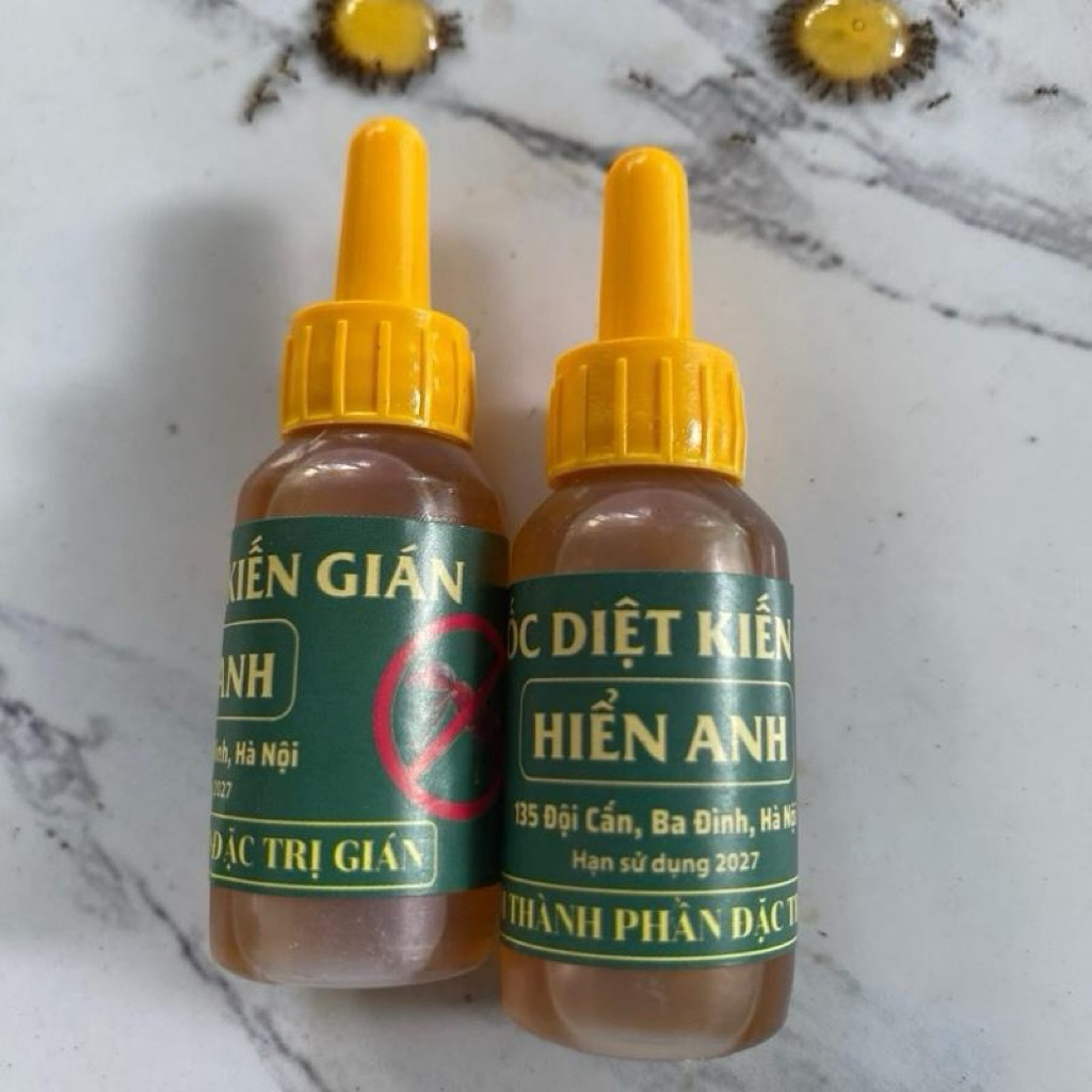 Combo 10 lọ nhỏ kiến gián sinh học hiển anh, giệt tận gốc kiến gián, an toàn cho người và vật nuôi