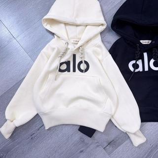 K17-[tomnaukids] Áo Hoodie NỈ dập nổi Chữ ALO cho bé size từ 9-40Kg