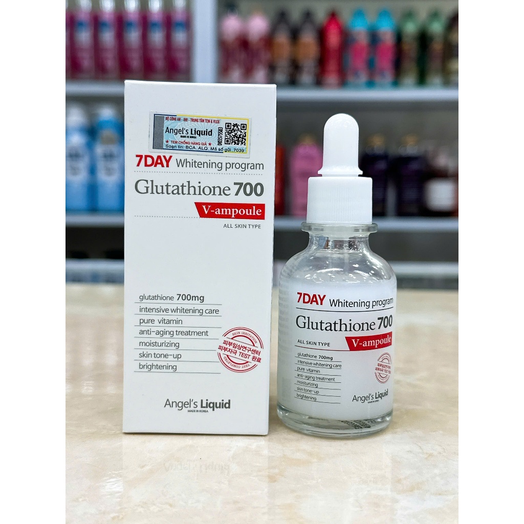 whitening program glutathione Tinh Chất Serum Trắng Da Angel's Liquid 7day Whitening Program Glutathione  700 V-ample Hàn Quốc 30ml