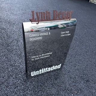 Standee Inox in UV 2 mặt,miễn phí thiết kế trang trí quán cafe - FeFactory