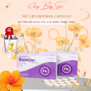 Sắt viên Bestifer capsules - Hỗ trợ bổ sung sắt, cải thiện thiếu máu hộp 30 viên