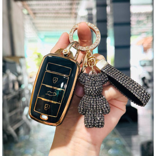 (VF5 - Lino Green 3  Nút) Ốp Bảo vệ chìa khoá  Smartkey xe điện Vin.Fast  VF5 Limo green 3 nút