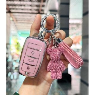 (VF5 - Lino Green 3  Nút) Ốp Bảo vệ chìa khoá  Smartkey xe điện Vin.Fast  VF5 Limo green 3 nút