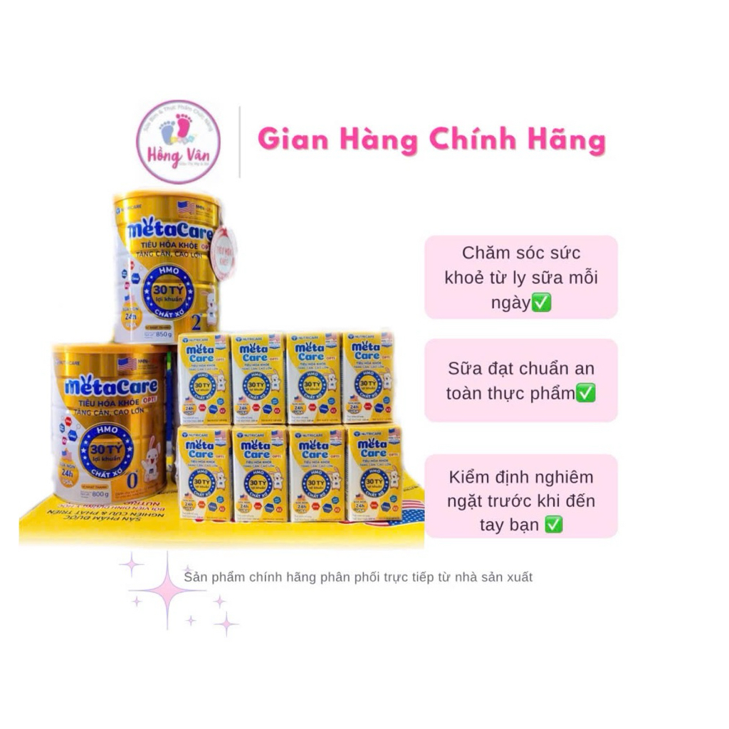 {Deal sốc} Sữa MetaCare opti 0,1,2 850g cho bé bổ sung 30 tỷ lợi khuẩn