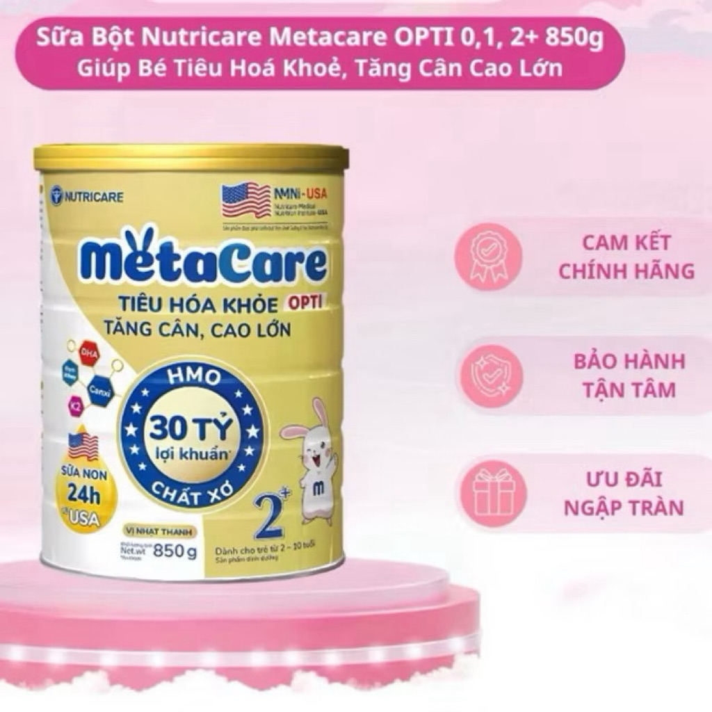 {Deal sốc} Sữa MetaCare opti 0,1,2 850g cho bé bổ sung 30 tỷ lợi khuẩn