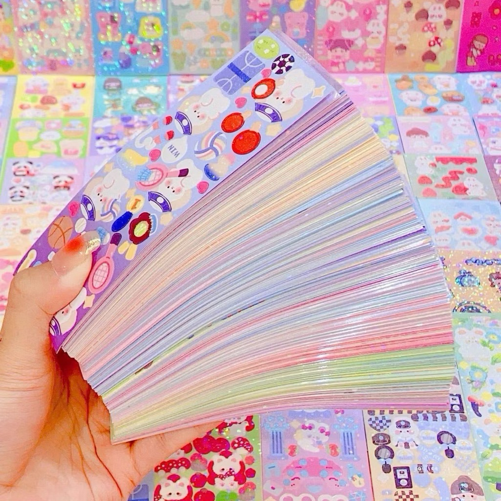 Set 200 sticker nhiều mẫu hoạt hình - Sticker dán xinh xắn