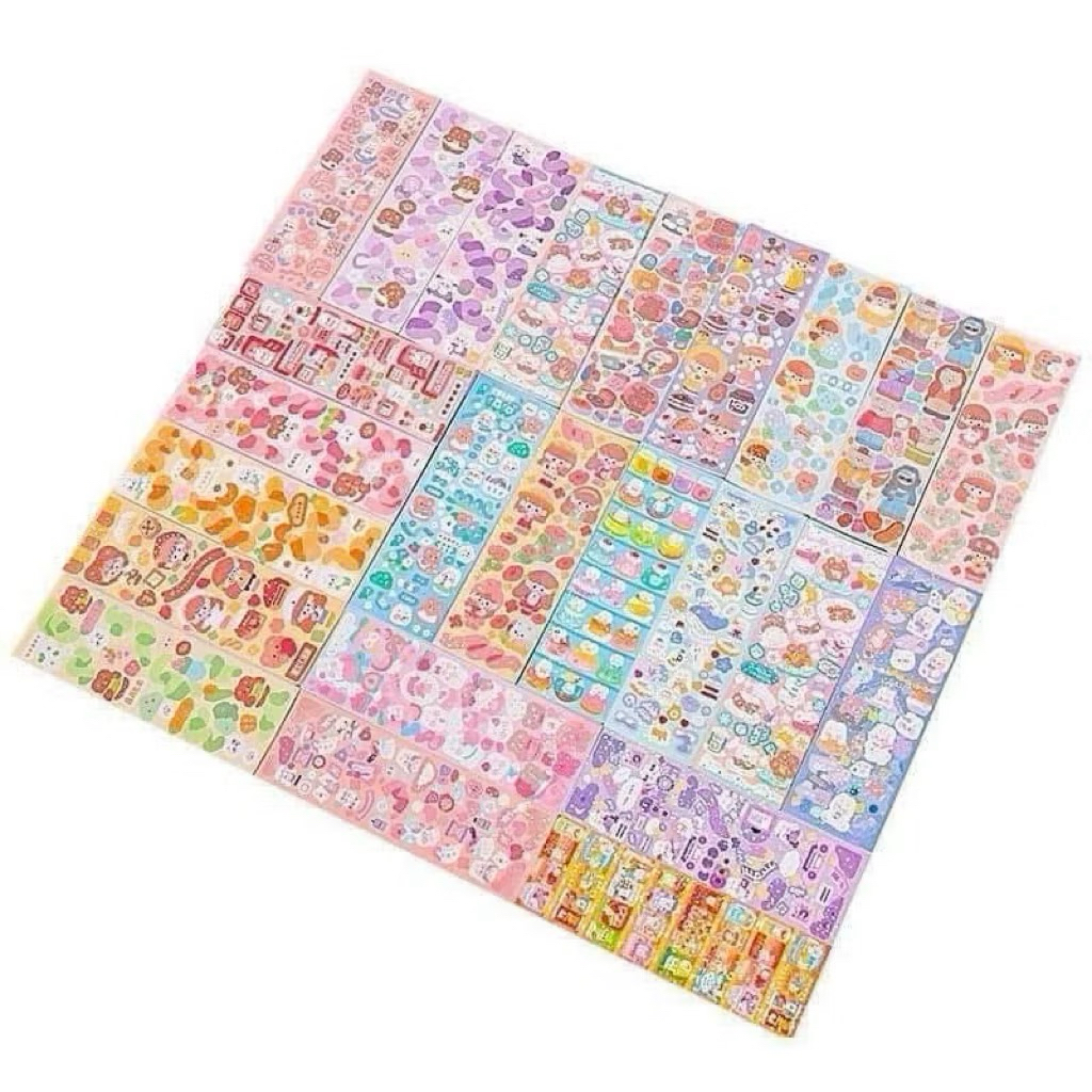 Set 200 sticker nhiều mẫu hoạt hình - Sticker dán xinh xắn