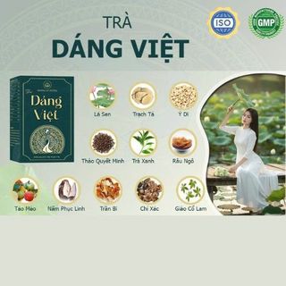 Trà thảo mộc Dáng việt hỗ trợ thải độc giảm mỡ Khang an đường dạng túi lọc tiện lợi