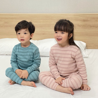 Bộ thu đông cho bé trai bé gái Batala Kids, SET ĐỒ DÀI TAY COTTON KẺ 3 MÀU từ 10-25kg