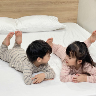Bộ thu đông cho bé trai bé gái Batala Kids, SET ĐỒ DÀI TAY COTTON KẺ 3 MÀU từ 10-25kg