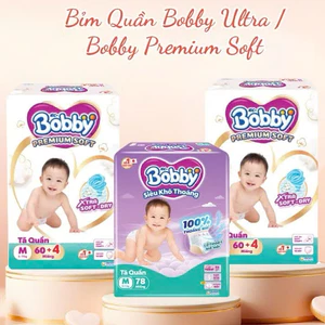 Bỉm quần Bobby ultra+/ Bobby Premium chính hãng đủ size