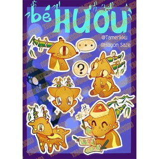 STICKER linh vật thần thoại truyền thuyết hư cấu Việt Nam