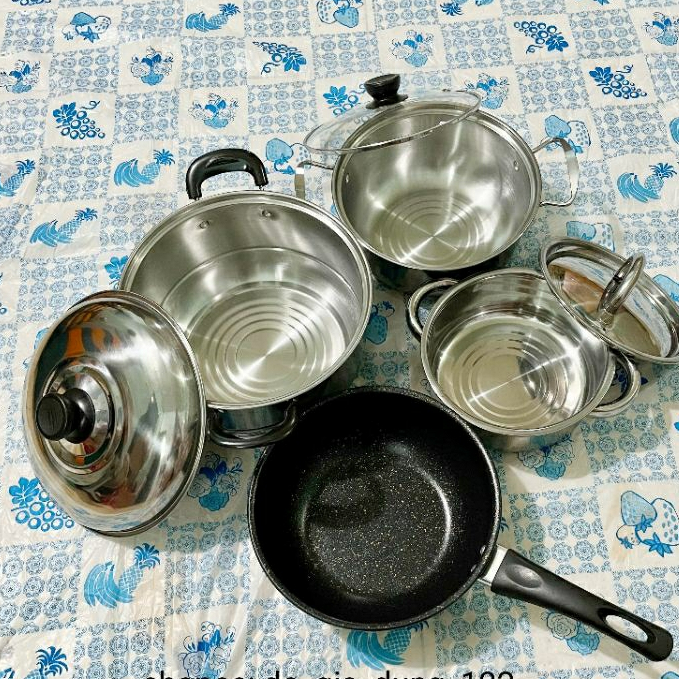 Bộ Nồi Inox và Chảo Chống Dính Dùng cho Bếp Từ, Bếp Hồng Ngoại Nhiều Kích Cỡ Giá Tốt Cho Mọi Nhà Bếp | BigBuy360 - bigbuy360.vn