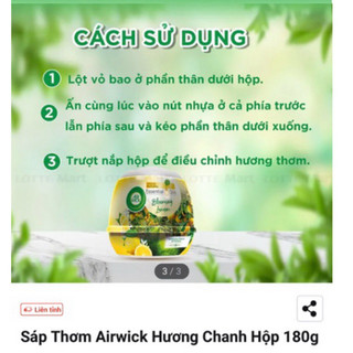 Sáp thơm phòng Air Scented Gel hương Chanh