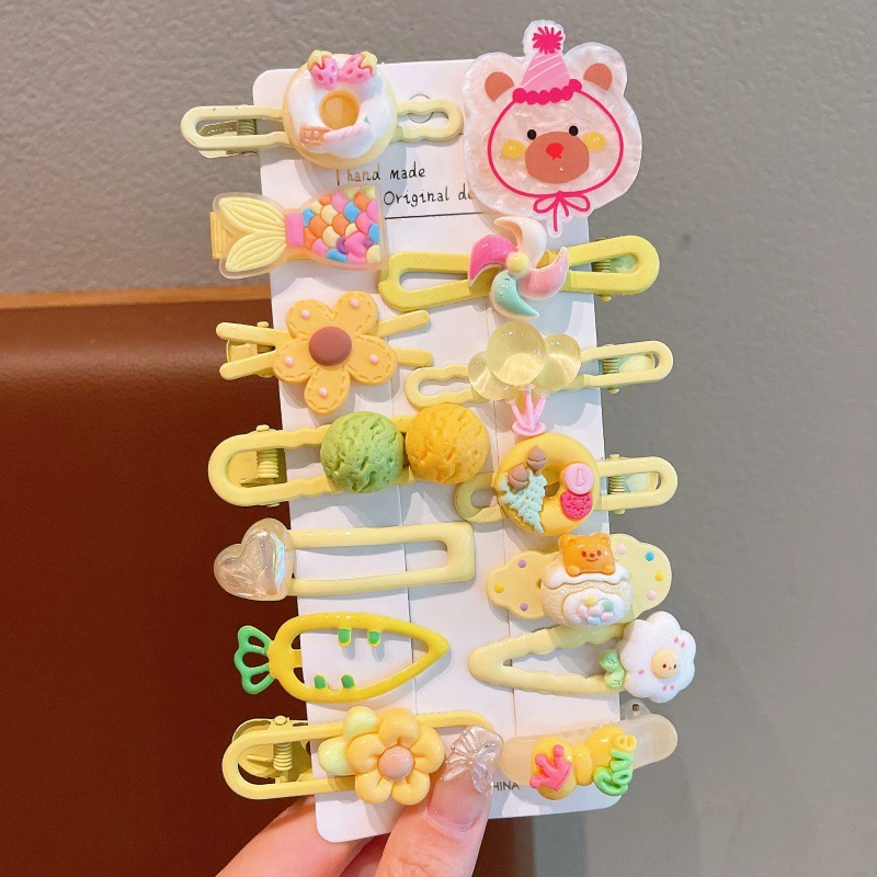 Set kẹp tóc cho bé gái Kuromi phong cách Hàn Quốc nhiều chi tiết xinh xắn dễ thương