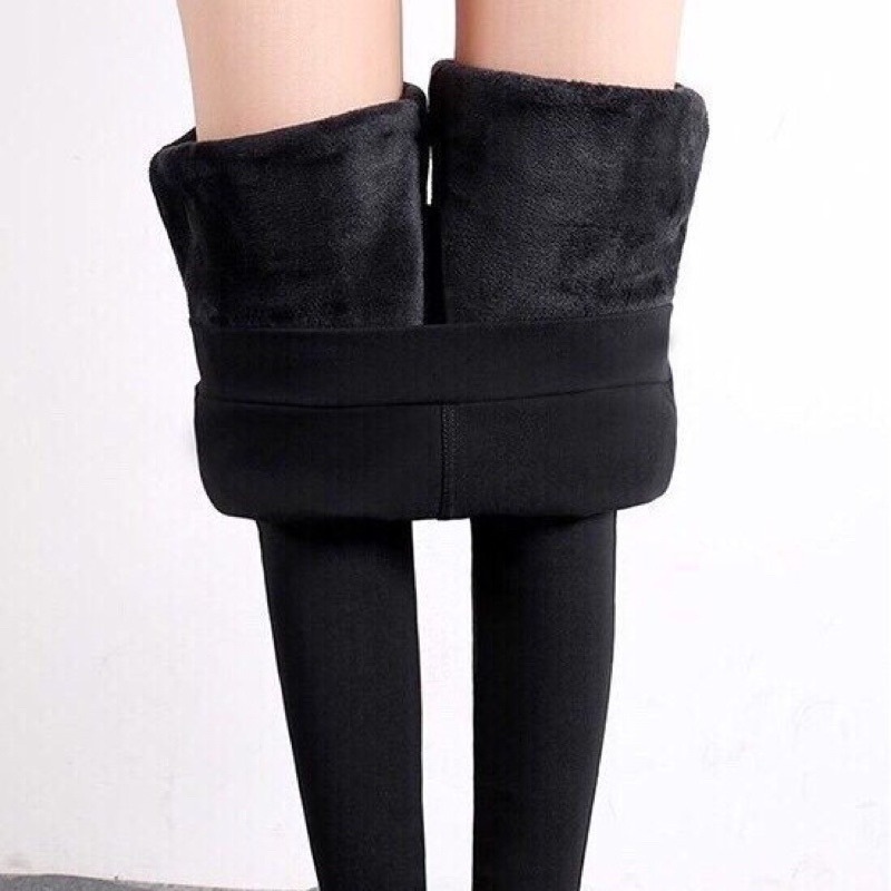 Quần legging ôm dáng Lót lông mềm mịn ấm áp SILEHOAIANH