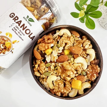 [2 HỘP SIÊU HẠT] Granola Ngũ Cốc Ăn Kiêng Siêu Hạt 15% yến mạch - Ăn Vặt, Bữa Phụ By Sotafood