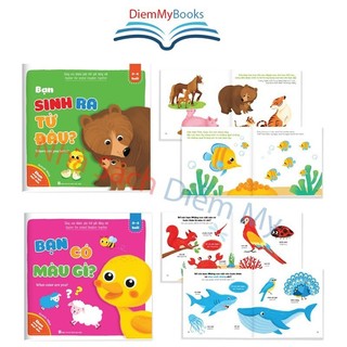 Sách Thiếu Nhi- Bộ 8 Quyển Ehon Cùng Con Khám Phá Thế Giới Động Vật ( Song Ngữ Anh Việt) Dành Cho Bé Từ 0-6 Tuổi