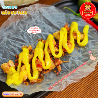 Bánh tráng phơi sương TIGER FOOD - Combo Bánh Tráng + Muối tôm hành phi + Siêu Bơ béo + Tóp mỡ + Sốt Tắc - Đồ ăn vặt