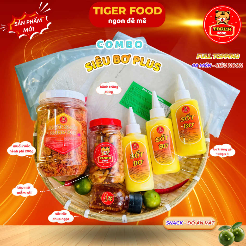 Thành phẩm bánh tráng trộn TIGER FOOD hấp dẫn