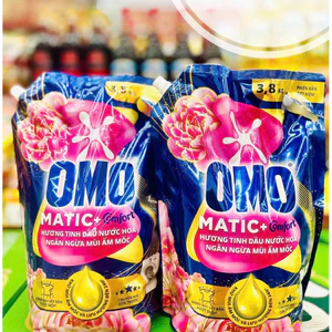 Combo 2 Túi Nước giặt OMO Matic Cửa trước 3.8kg- 4,1kg/túi