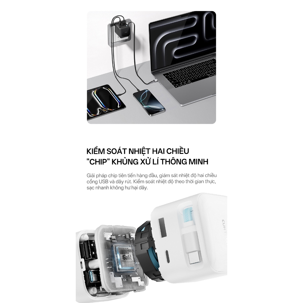 Hiệu năng sạc nhanh cho laptop và điện thoại