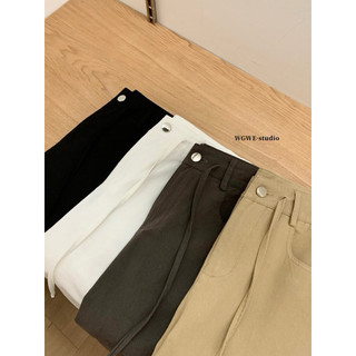 𝐏𝐡𝐢𝐞𝐧 | (Sẵn S) W7597 Quần Jean Ống Suông Rộng Cạp Có Dây Rút