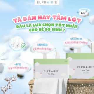 [ĐƯỢC CHỌN QUÀ] Combo 8 Bịch Tã/Bỉm ELPRAIRIE Siêu Thấm Hút, Siêu Mềm Nhẹ, Khô Thoáng Cho Bé Thoải Mái Vận Động